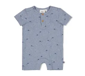 Feetje Babykleding Kort Pakje Rib Blue Ocean Blauw Melange