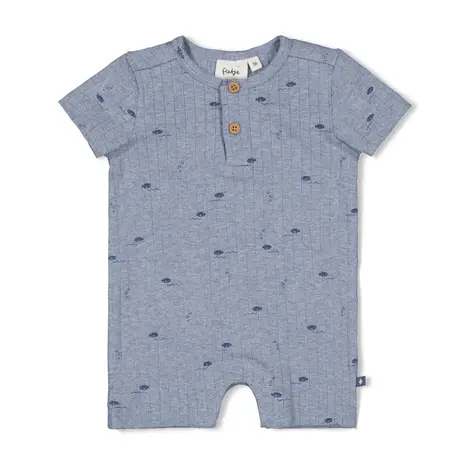 Feetje Babykleding Kort Pakje Rib Blue Ocean Blauw Melange