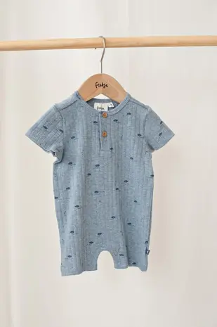 Feetje Babykleding Kort Pakje Rib Blue Ocean Blauw Melange