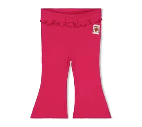 Feetje Babykleding Flare Broek Rib Love Peace Aloha Fuchsia