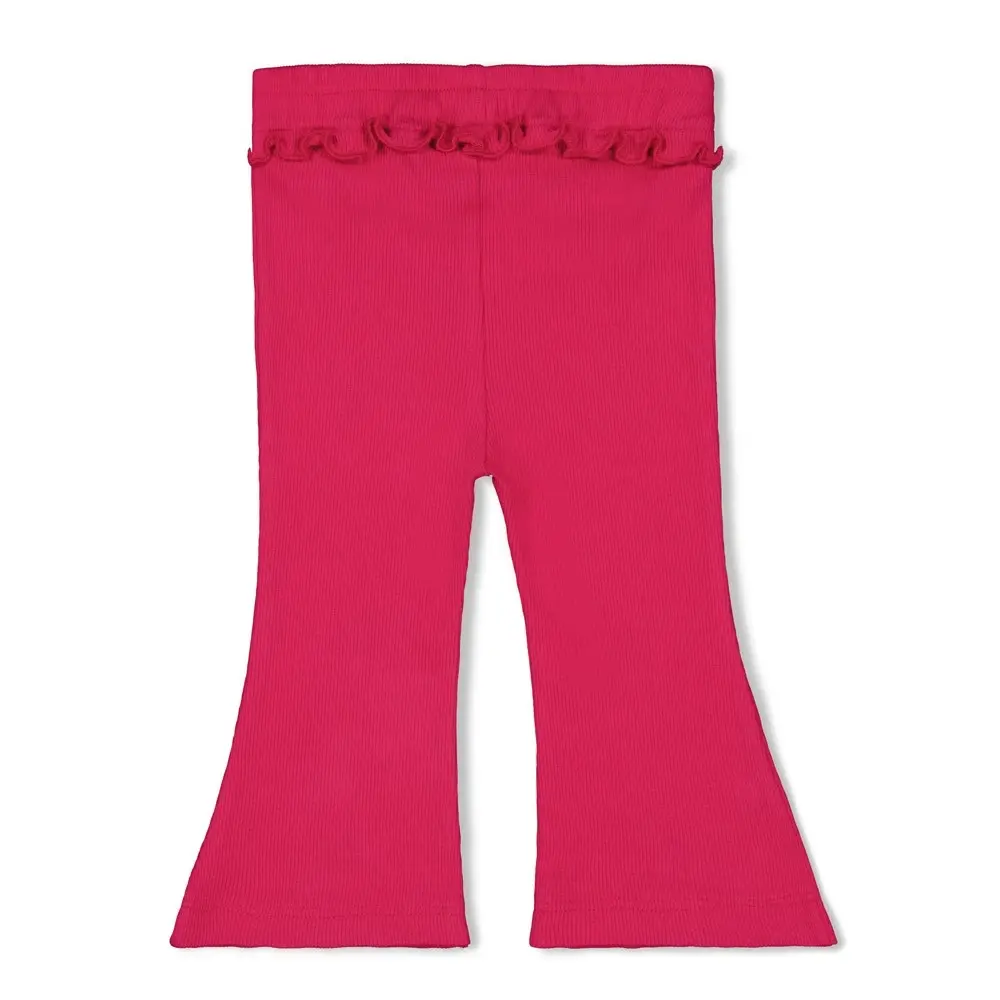 Feetje Babykleding Flare Broek Rib Love Peace Aloha Fuchsia