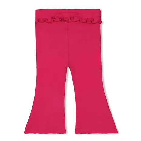 Feetje Babykleding Flare Broek Rib Love Peace Aloha Fuchsia
