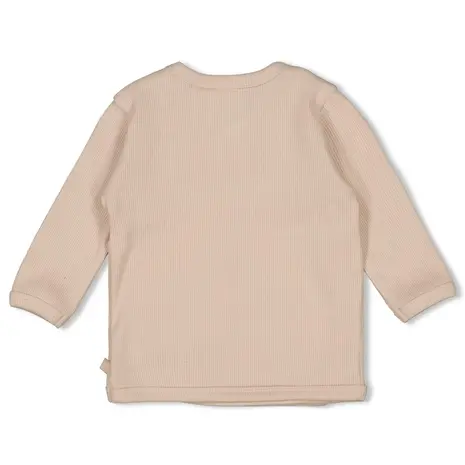 Feetje Babykleding Overslagshirt Rib Honey Bear Zand