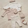 Feetje Babykleding Mutsje Rib Honey Bear Zand