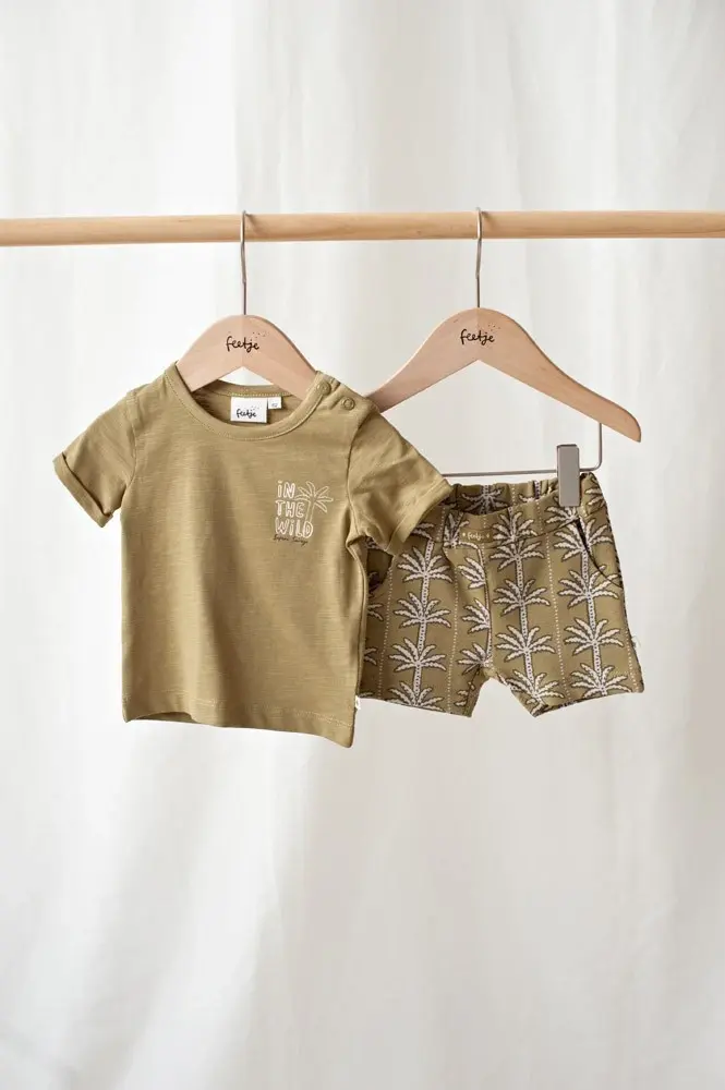 Feetje Babykleding Shirt Safari Savage Groen