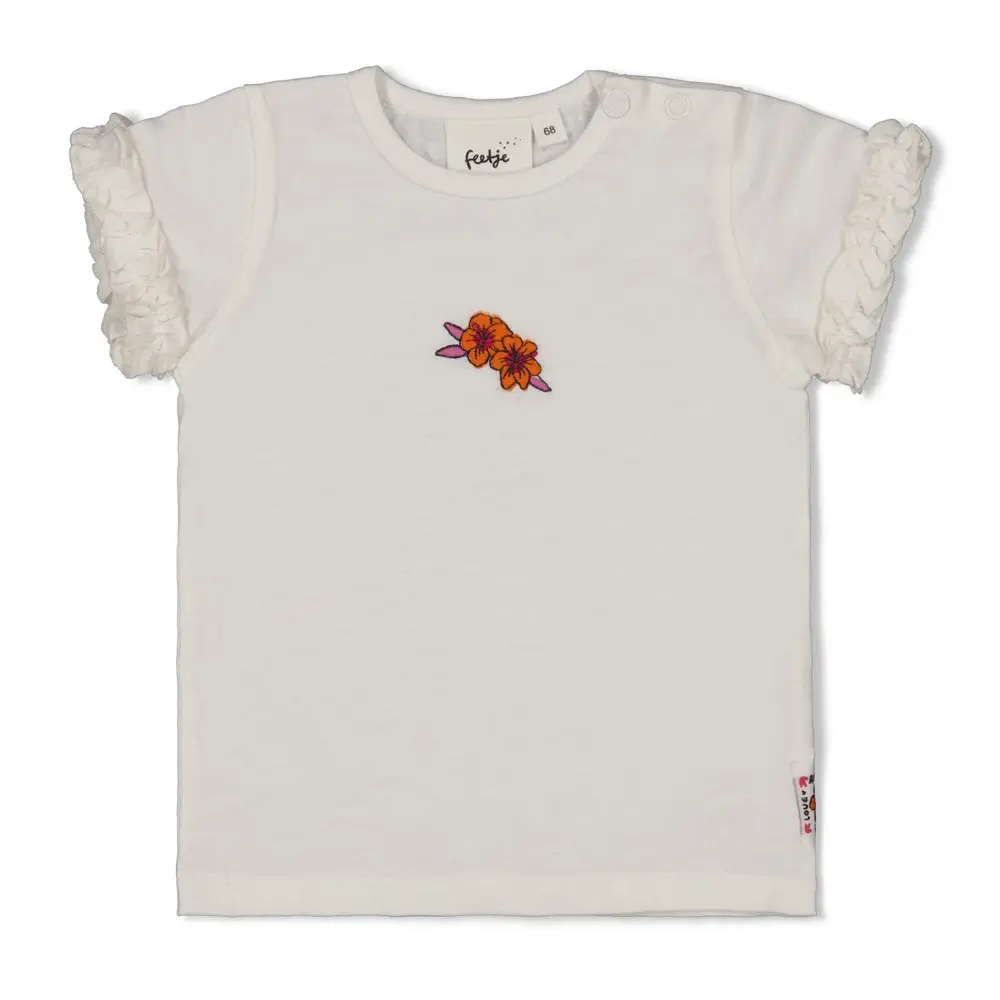 Feetje Babykleding Shirt Love Peace Aloha Wit