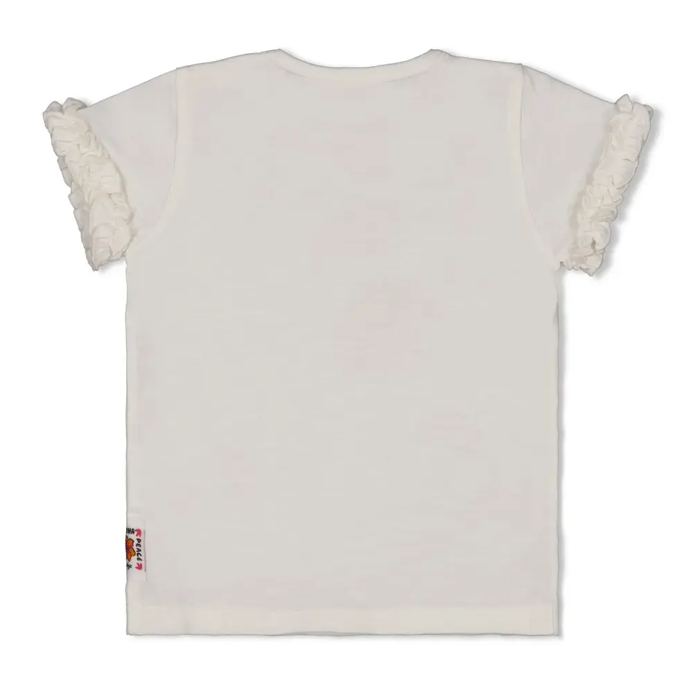 Feetje Babykleding Shirt Love Peace Aloha Wit