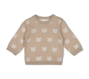 Feetje Babykleding Sweater Gebreid The Knits Zand Melange
