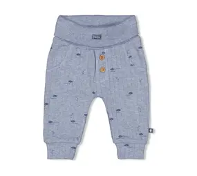 Feetje Babykleding Broek Rib Blue Ocean Blauw melange