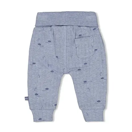 Feetje Babykleding Broek Rib Blue Ocean Blauw melange