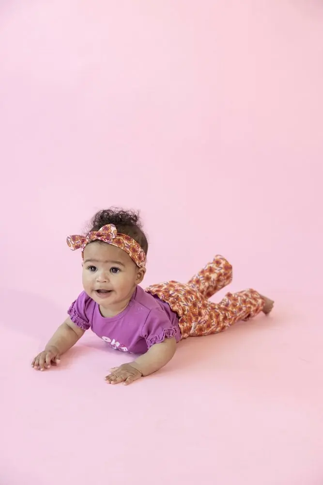 Feetje Babykleding Shirt Love Peace Aloha Paars