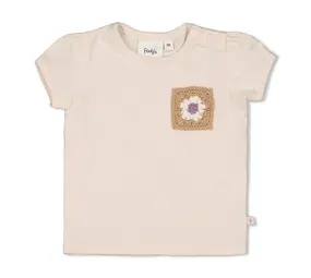 Feetje Babykleding Shirt Zakje Flower Ranch Offwhite