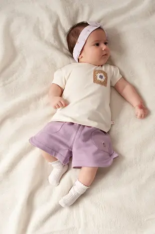 Feetje Babykleding Shirt Zakje Flower Ranch Offwhite