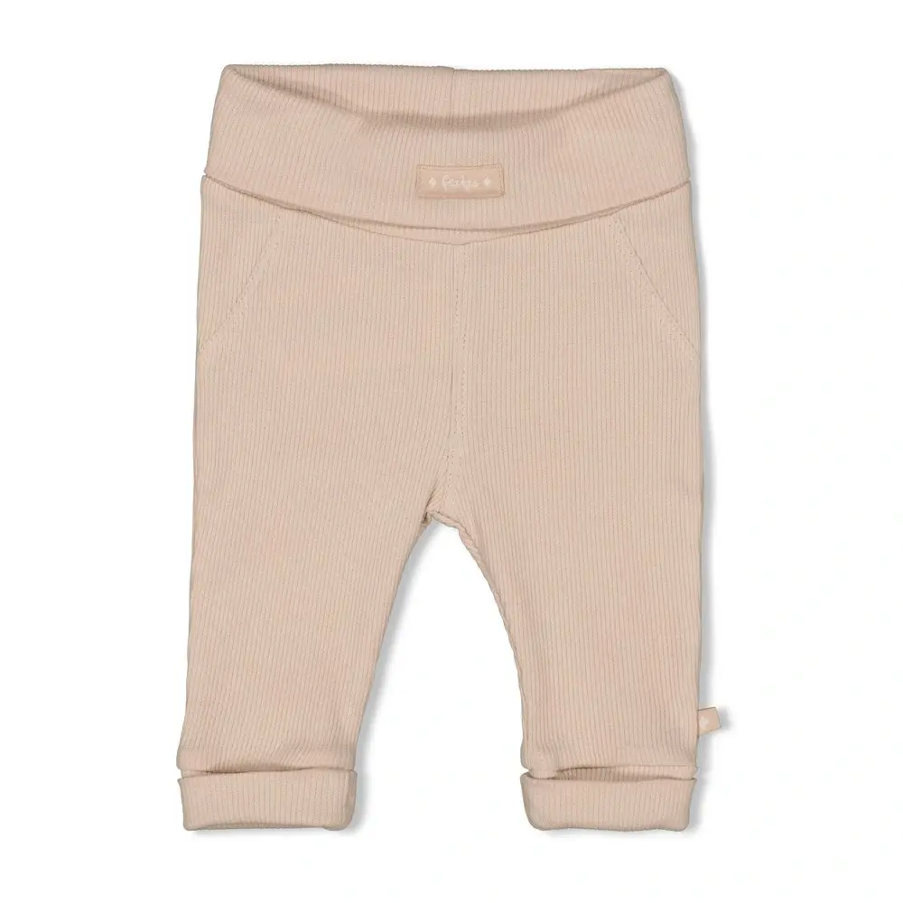 Feetje Babykleding Broek Rib Honey Bear Zand