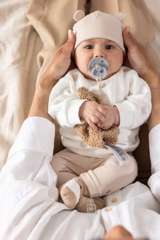 Feetje Babykleding Broek Rib Honey Bear Zand