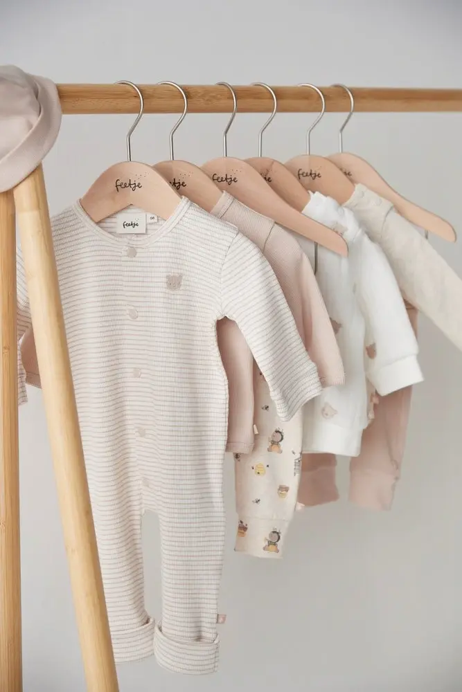 Feetje Babykleding Broek Rib Honey Bear Zand