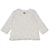 Feetje Babykleding Longsleeve Ruches Crinkle Delicate Flower Offwhite
