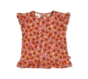 Feetje Babykleding Shirt Love Peace Aloha Perzik