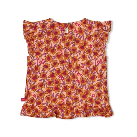 Feetje Babykleding Shirt Love Peace Aloha Perzik