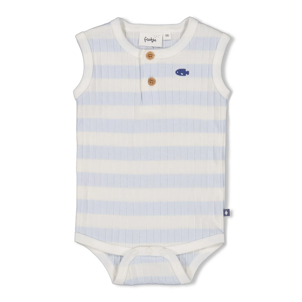 Romper Rib Streep Blue Ocean Blauw afbeelding
