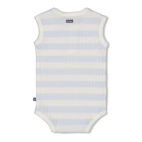 Feetje Babykleding Romper Rib Streep Blue Ocean Blauw