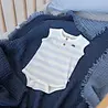 Feetje Babykleding Romper Rib Streep Blue Ocean Blauw