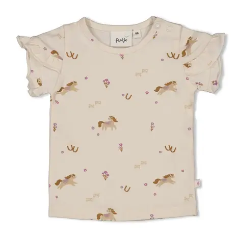Feetje Babykleding Shirt Flower Ranch Offwhite