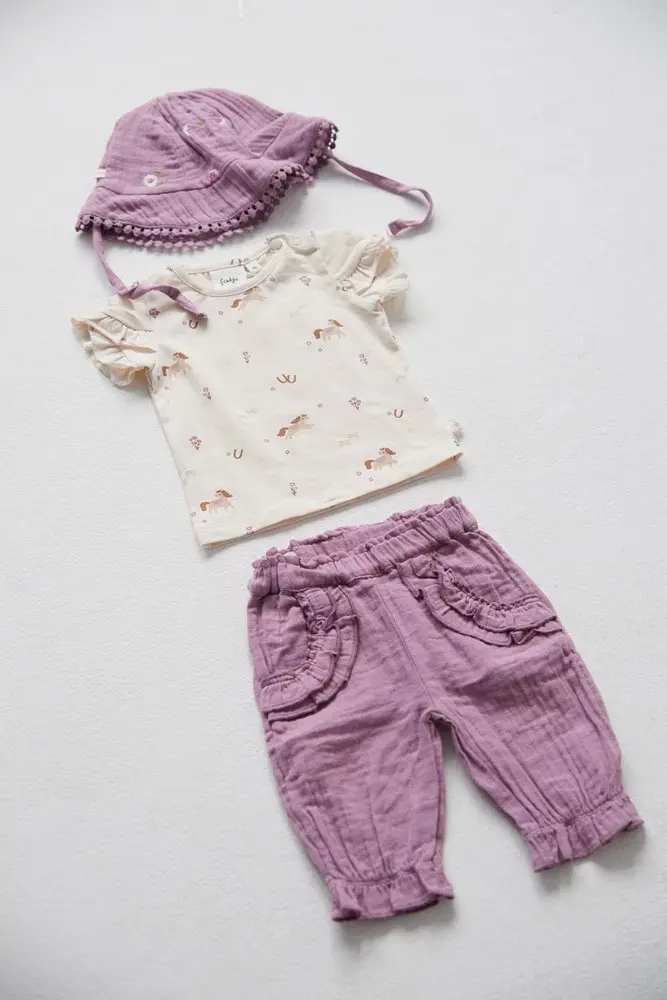 Feetje Babykleding Shirt Flower Ranch Offwhite