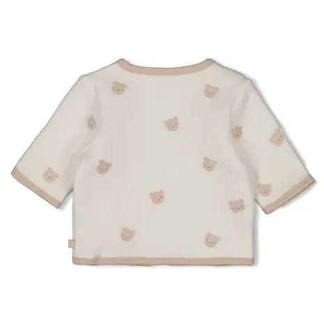 Feetje Babykleding Omkeerbaar Jasje Embroidery Honey Bear Offwhite