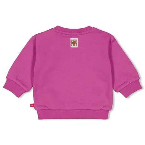 Feetje Babykleding Sweater Relaxed Fit Love Peace Aloha Paars