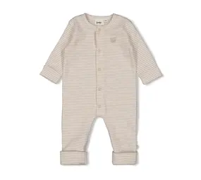 Feetje Babykleding Pakje Omslagvoet Rib Streep Honey Bear Zand