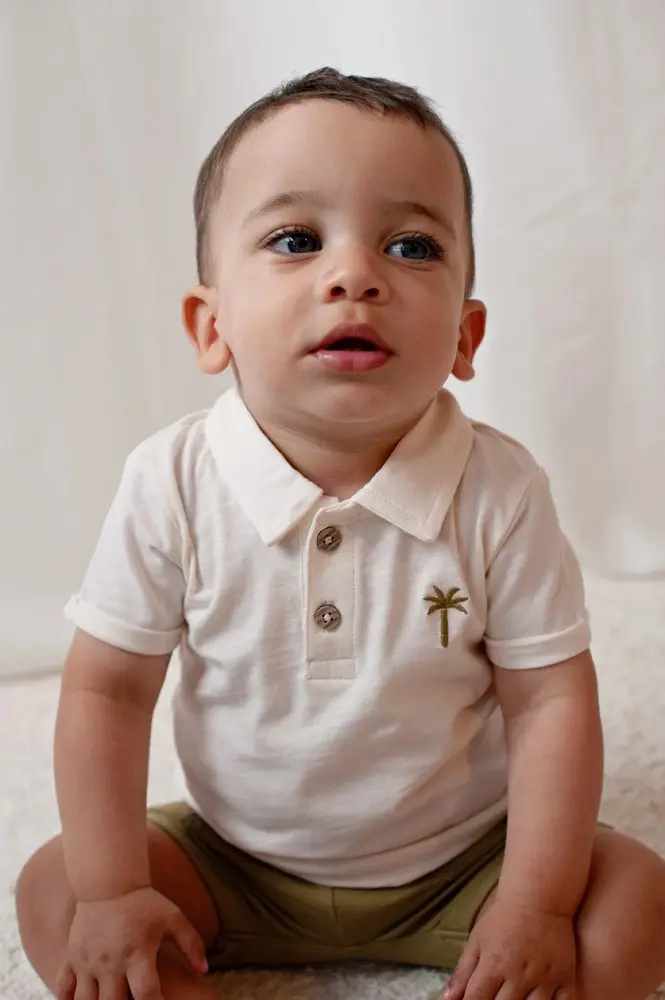 Feetje Babykleding Polo Safari Savage Offwhite
