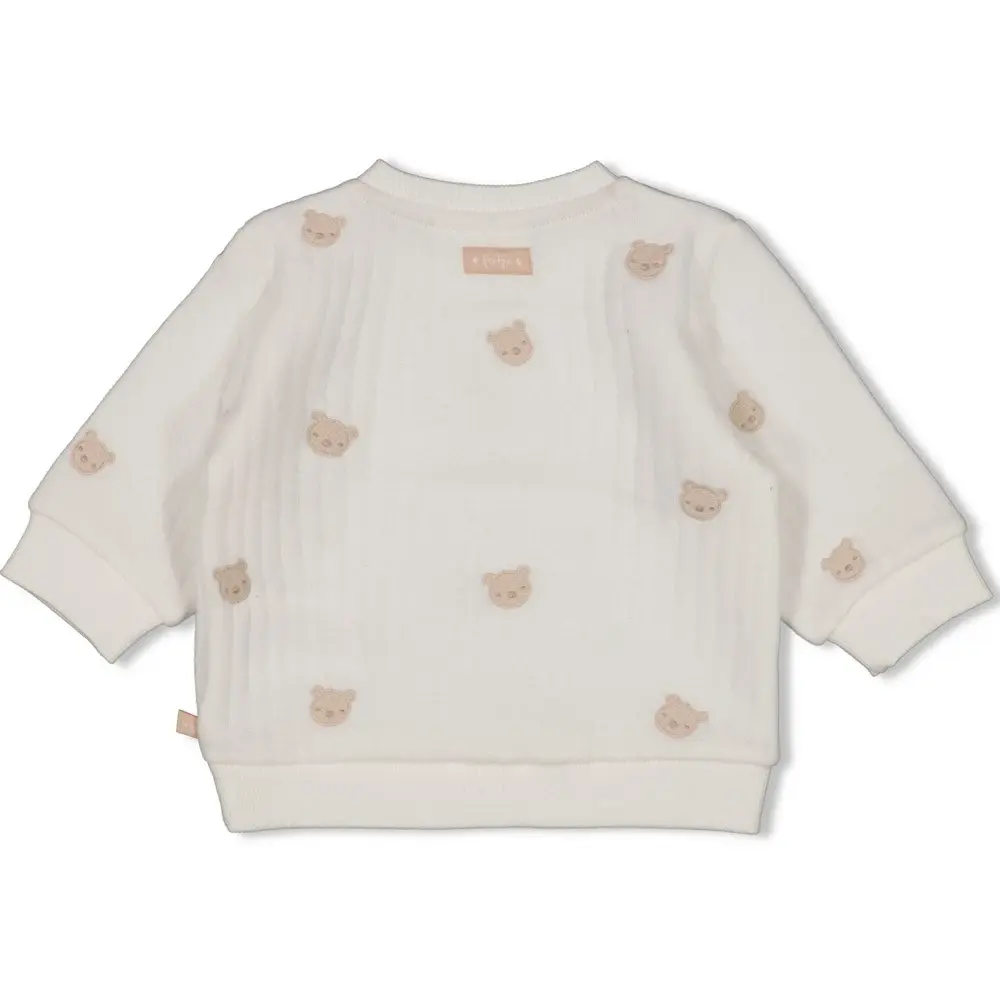 Feetje Babykleding Sweater Embroidery Honey Bear Offwhite Feetje Babykleding Sweater Embroidery Honey Bear Offwhite