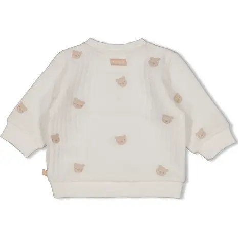 Feetje Babykleding Sweater Embroidery Honey Bear Offwhite Feetje Babykleding Sweater Embroidery Honey Bear Offwhite