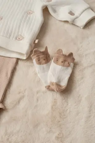 Feetje Babykleding Sweater Embroidery Honey Bear Offwhite Feetje Babykleding Sweater Embroidery Honey Bear Offwhite