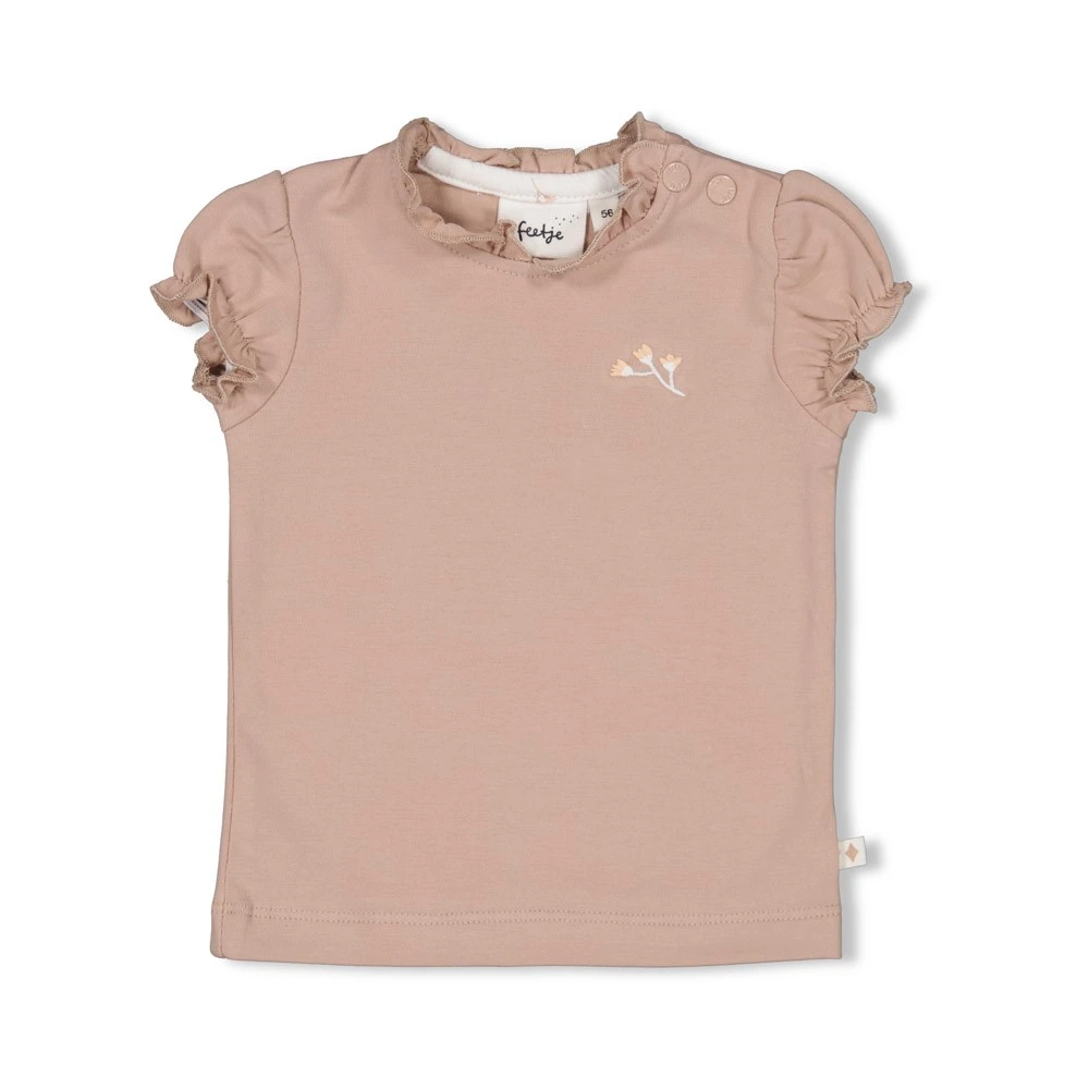 Shirt Delicate Flower Taupe afbeelding