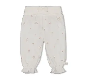 Feetje Babykleding Broek Crinkle Delicate Flower Offwhite