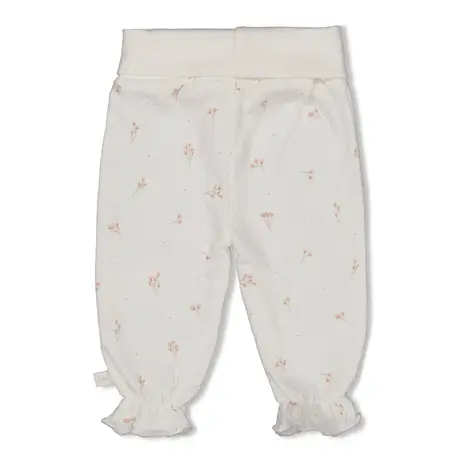 Feetje Babykleding Broek Crinkle Delicate Flower Offwhite