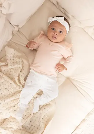 Feetje Babykleding Broek Crinkle Delicate Flower Offwhite