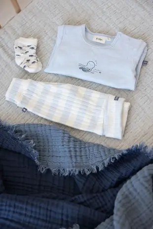 Feetje Babykleding Longsleeve Blue Ocean Blauw