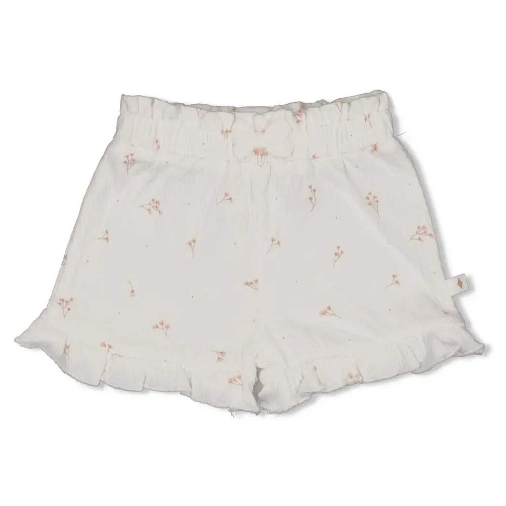 Feetje Babykleding Short Crinkle Ruches Delicate Flower Offwhite