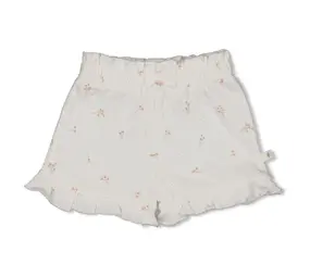 Feetje Babykleding Short Crinkle Ruches Delicate Flower Offwhite