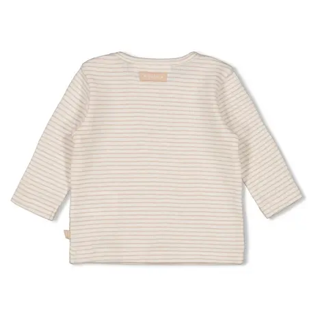 Feetje Babykleding Longsleeve Rib Streep Honey Bear Zand