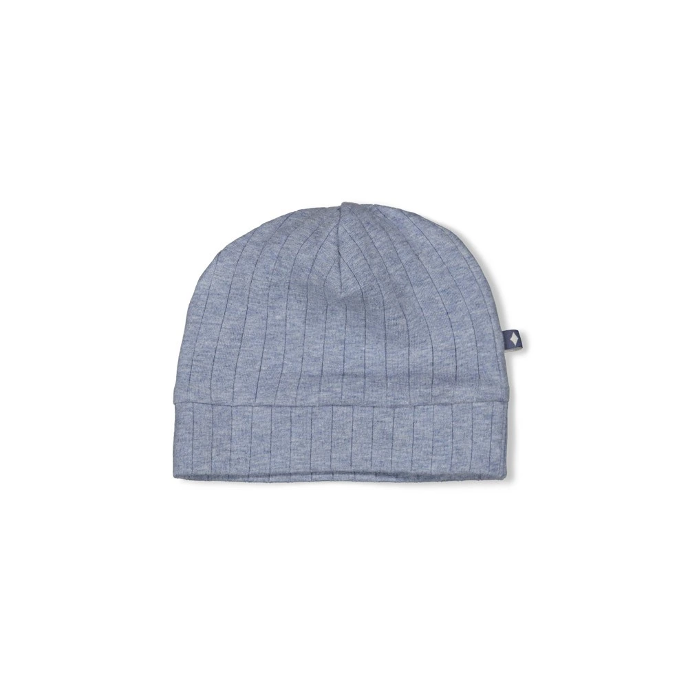 Mutsje Rib Blue Ocean Blauw melange afbeelding