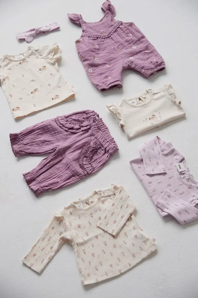 Feetje Babykleding Longsleeve Flower Ranch Offwhite