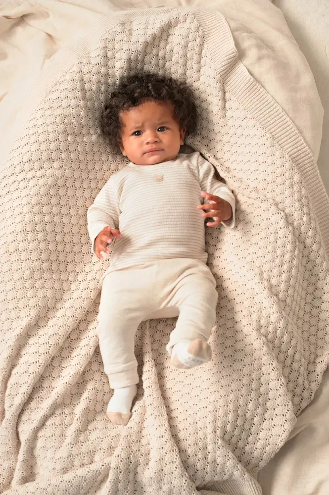 Feetje Babykleding Broek Honey Bear Offwhite Melange