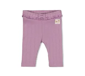 Feetje Babykleding Legging Pointelle Rib Flower Ranch Violet