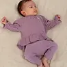 Feetje Babykleding Legging Pointelle Rib Flower Ranch Violet