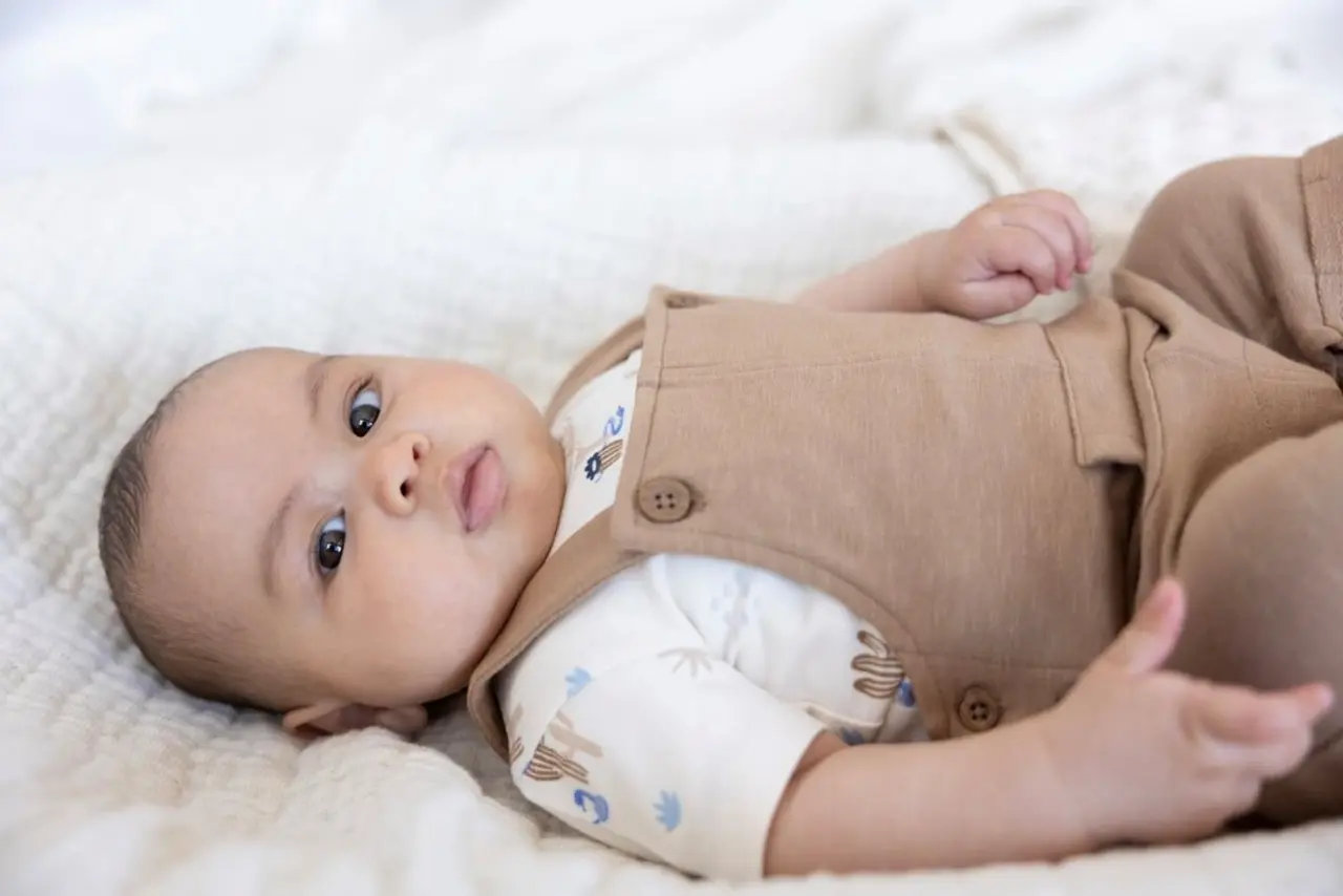 Feetje Babykleding Tuinbroek Kort Sssiesta Camel