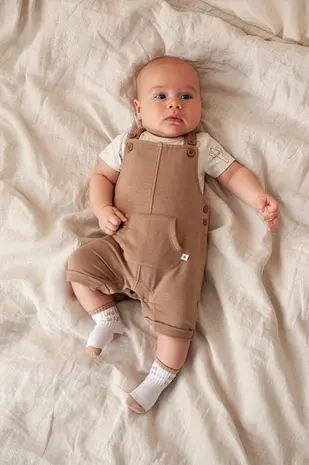 Feetje Babykleding Tuinbroek Kort Sssiesta Camel